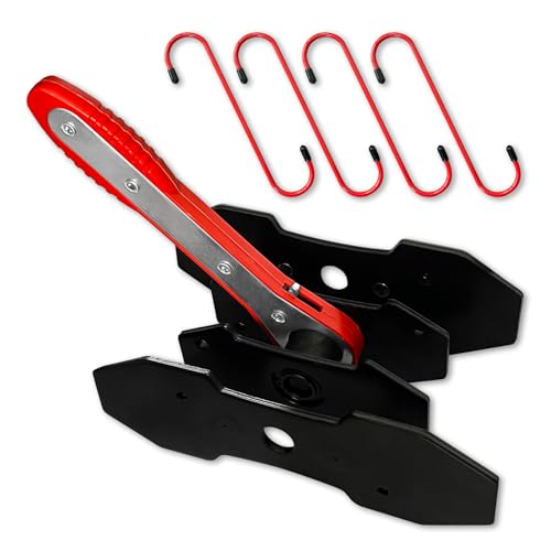 Brake Caliper Compression Tool with Extra 2Pcs Large Plates 1.57"-2.95",Caliper Piston Compressor Tool for Disc Brake Pad Spreader with 4 Brake Caliper Hangers for Single/Twin/Quad Piston - size: Brake Caliper Tool with 4 Caliper Hangers