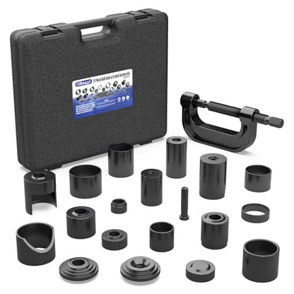 CARVALAX 21-Piece Ball Joint Press Kit | Ball Joint Removal Tool Kit w/Universal Adapters and Sockets for Most 2WD/4WD Cars, Trucks and SUVs - size: 21PC