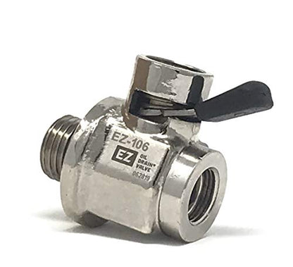 EZ-106(14mm-1.5) EZ Oil Drain Valve with removable L-Shape Hose End Combo