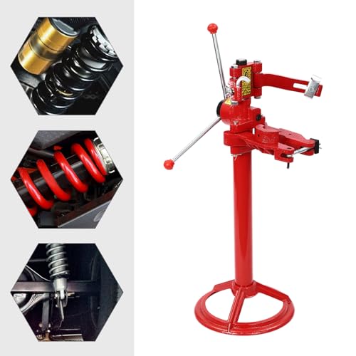 Strut Spring Compressor, 2200 lbs Cast Iron Coil Spring Compression Tool, Hand Operated, Adjustable 35.5-45 in Height, Shock Absorber Spring Removal Tool for Cars Trucks SUVs Vans, 8.27-22.44 in Sprin