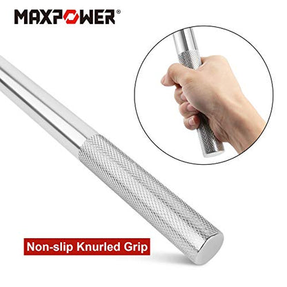 MAXPOWER 24-inch Breaker Bar Dual Drive 3/4-Inch Drive and 1/2-Inch Drive Flex Handle - size: 24 inch Dual Drive 3/4"+1/2"