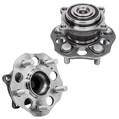 Detroit Axle - Pair Rear Wheel Bearing and Hub Assembly for Honda Odyssey 5 Lugs w/ABS 2011 2012 2013 2014 2015 2016 2017 512366 - style: 512366 x2/Pair