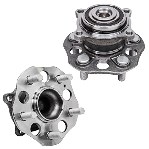 Detroit Axle - Pair Rear Wheel Bearing and Hub Assembly for Honda Odyssey 5 Lugs w/ABS 2011 2012 2013 2014 2015 2016 2017 512366 - style: 512366 x2/Pair