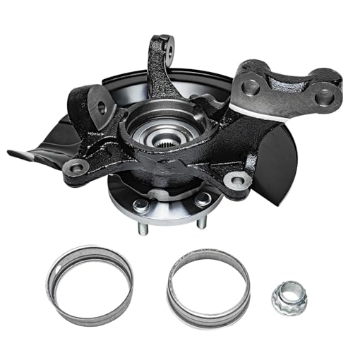 Detroit Axle - 2.4L 4pc Steering Knuckles Kit for 2004 2005 2006 Toyota Camry, 2 Front Steering Knuckles & Wheel Bearing Hubs 2 Rear Wheel Bearing Hubs [Vehicle Built in USA, 4-Wheel ABS] Replacement - size: 4UW48659/Kit