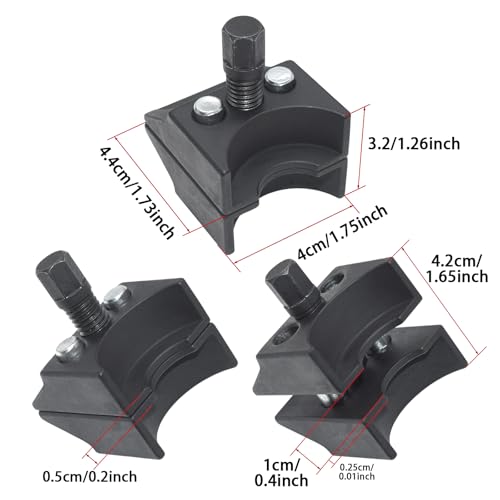 9pcs Strut Nut Socket Suspension Strut Spreader Socket Tool Kit | Shock Absorber Tool 16mm 18mm 19mm 21mm 22mm 24mm with 12 Point 1/2" Drive, Suspension Strut Split Hub/Knuckle Spreader Tool - size: 9pcs