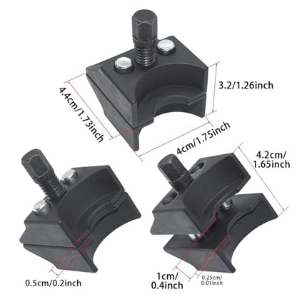 9pcs Strut Nut Socket Suspension Strut Spreader Socket Tool Kit | Shock Absorber Tool 16mm 18mm 19mm 21mm 22mm 24mm with 12 Point 1/2" Drive, Suspension Strut Split Hub/Knuckle Spreader Tool - size: 9pcs
