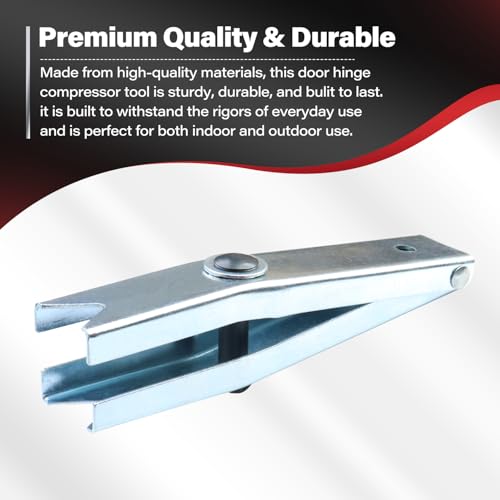 Door Hinge Spring Compressor Tool Compatible with 1/2 Inch Wrenches | Fit for GM Vehicles and Light Trucks, Easy Installation of Auto Door Springs