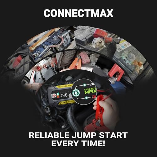 LOKITHOR JT400 12V Jump Starter and Battery Tester 2-in-1, 2500A Battery Jumper Starter Portable for Up to 8.5L Gas & 6.5L Diesel Engines, 100-2000 CCA Load Capacity Automotive Load Tester (Yellow) - color: Yellow