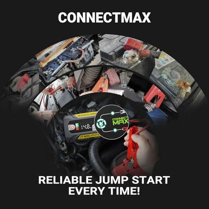 LOKITHOR JT400 12V Jump Starter and Battery Tester 2-in-1, 2500A Battery Jumper Starter Portable for Up to 8.5L Gas & 6.5L Diesel Engines, 100-2000 CCA Load Capacity Automotive Load Tester (Yellow) - color: Yellow