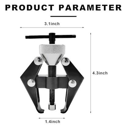 Battery Terminal and Wiper Arm Puller, Heavy-Duty Auto Windshield Wiper Arm Bearing Remover, Adjustable Battery Terminal Puller Repair Tool Universal for Most Cars Trucks