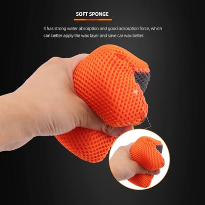 SPTA Clay Bar Scrubber, Ultra Clay Scrubber, Fast and Effective Removal of Paint Contaminants, Light Overspray, and More; Dual Sided Design for Scrubbing and Clay Work; Deep Clean Glass (2-Pack)