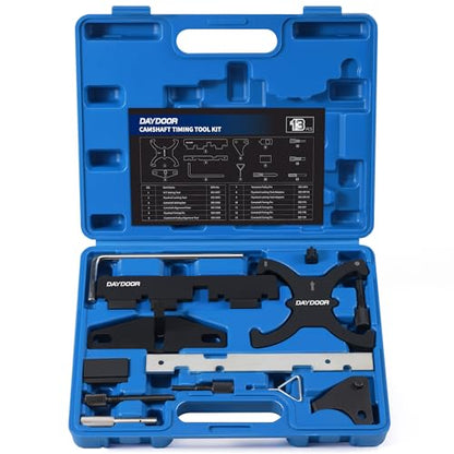 DAYDOOR 1.5 Timing Tool Kit for Ford/Focus/Kuga/Fiesta/Fusion/Escape/Mazda | 13 Pcs Camshaft Locking Tool Compatible with 1.5 1.6 2.0 2.3 EcoBoost Mazda 2.5L, Ford 1.6L VVT Ti-VCT 1.5L Ti-VCT - size: 13 PCS KIT