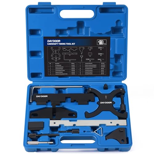 DAYDOOR 1.5 Timing Tool Kit for Ford/Focus/Kuga/Fiesta/Fusion/Escape/Mazda | 13 Pcs Camshaft Locking Tool Compatible with 1.5 1.6 2.0 2.3 EcoBoost Mazda 2.5L, Ford 1.6L VVT Ti-VCT 1.5L Ti-VCT - size: 13 PCS KIT