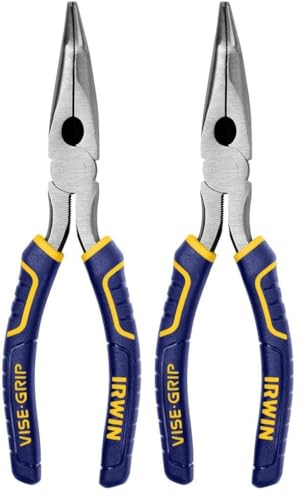 IRWIN Tools VISE-GRIP Pliers, Bent Long Nose, 8-Inch (2078228) (Pack of 2) - size: One Size (Pack of 2)