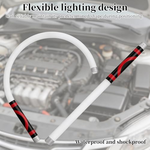 27" Bendable LED Flashlight Stick, 2026 New Rechargeable Flexible Work Light, 3 Brightness Levels Hands-Free, Portable USB-C Lighting for Car Repair, Mechanical Inspection, Tight Spaces