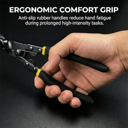 Automotive Panel Clip Removal Tool, Car Upholstery Trim Removal Pliers, Car Dashboard Fastener Push Pin Plier, Vehicle Interior Repair Tool for Most Vehicles (Yellow) - color: Yellow