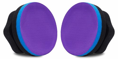 Synthetic Clay Hand Clay Bar Pad, 2-Pack, Blue Purple | Car Auto Detailing, Cleansing, Paint Surface Prep Tool, For Waxing & Polishing