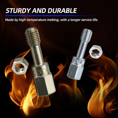 61Pcs Thread Restorer Tool, Heat-Treated Carbon Steel for Automotive and Mechanical Repair | Metric and SAE Dual-Standard Taps and Dies, UNC/UNF/M6-M14 Thread Chasers - size: 61 Pcs