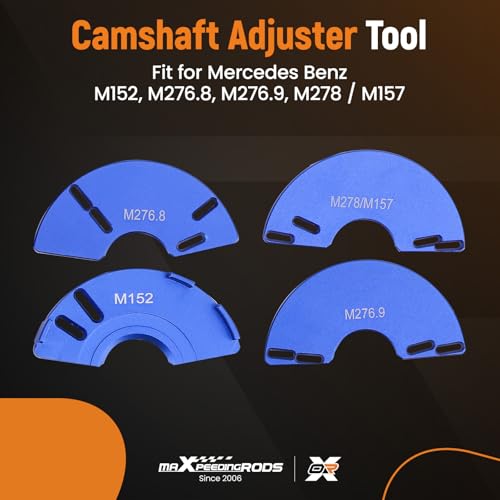 maXpeedingrods Engine Alignment Locking Timing Tool Kit for Mercedes Benz M157 M276 M278, with 4 Pcs Camshaft Adjuster Tools T60 T100 Camshaft Scoket Fuel Injector Puller, 276589014000, 278589002300 - style: 12 Pcs
