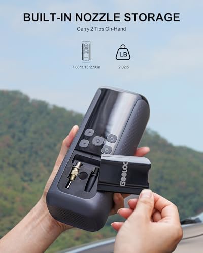 GOOLOO GT160 DUAL Heavy-Duty Tire Inflator Portable Air Compressor | Built for Heavy-Duty Vehicles • 160 PSI Max • Dual-Cylinder Pump • 10000mAh Battery • Fast Inflation