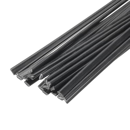 MECCANIXITY 20pcs 13 Inch Plastic Welding Rods ABS Welding Strips Welder Rods for Plastic Welder,Car Bumper, Kayak Repair, Black - color: Black, size: 13 Inch