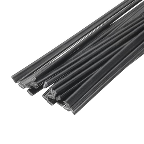 MECCANIXITY 20pcs 13 Inch Plastic Welding Rods ABS Welding Strips Welder Rods for Plastic Welder,Car Bumper, Kayak Repair, Black - color: Black, size: 13 Inch
