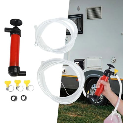 Hand Fuel Transfer Pump, Multi-Use Siphon Transfer Pump Kit Hand Fuel Pumps, Portable Manual Fuel Transfer Pump, Automotive Fuel Transfer Hose RV Outdoor Siphon Extractor