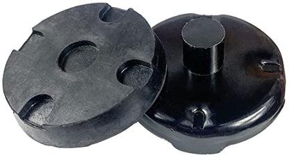 Floor Jack Saddle with Rubber Pad, 4.8 Inch in Diam, 1-1/8 Stem, Up to 4 Ton, Cast Iron Quality Replacement Part Fits Many Floor Jacks