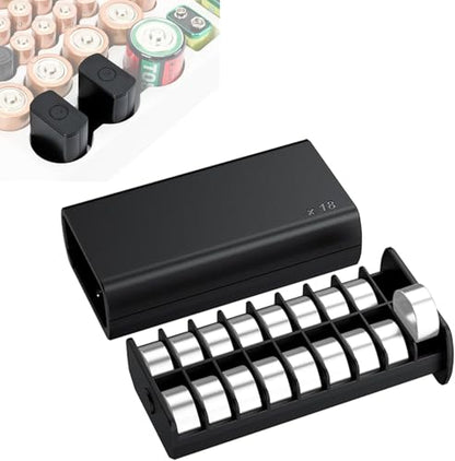 (2 Pack) LR44 Battery Holder, Coin Cell Case for 36x LR44/AG13/A76/357/SR44/SR1153/SG13/LR1154, Button Round Storage, Fits D Slot & Pull-Out Design - size: (2 PACK)Battery Case for LR44 & More