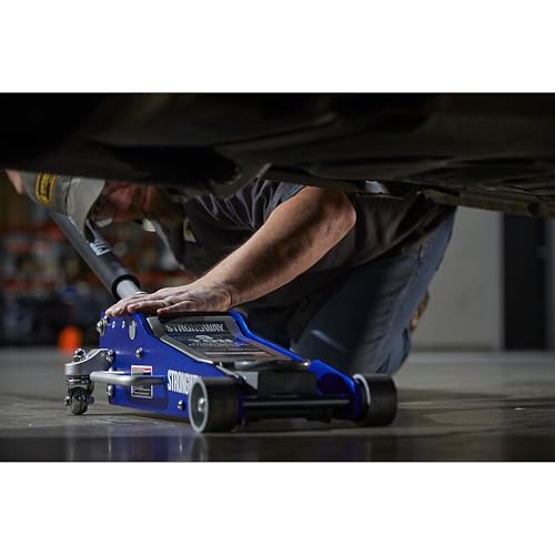 Strongway Low-Profile Aluminum/Steel Floor Jack, 3-Ton Capacity, 3.3in.–18.3in. Lift Range - style: 3 Ton