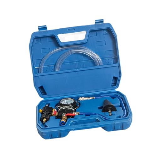 harayaa Coolant Pressure Tester Vacuum Refill Set Portable Aluminum Alloy Water Tank Replacement Tool with Storage Box Suitable for Workshop