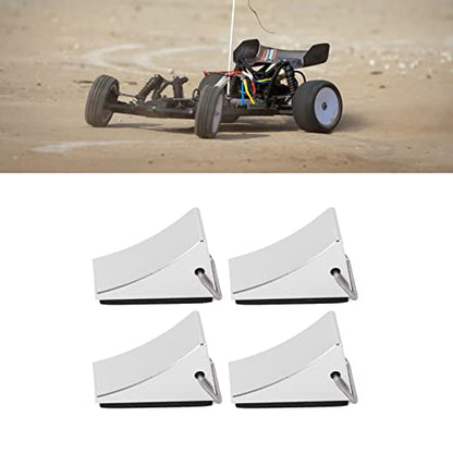 Alomejor RC Wheel Chock,Non-Slip Aluminum Alloy Compact Set RC Accessories for Racing Storage Garage Maintenance Enthusiasts Professionals