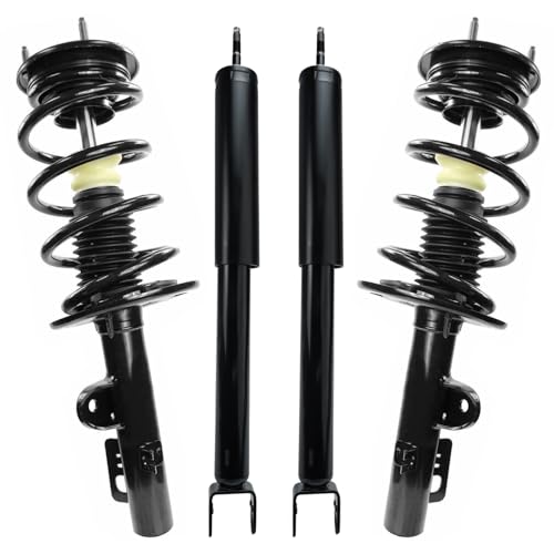 Detroit Axle - Front Struts Rear Shock Absorbers for Ford 2009 Flex, 2 Complete Struts with Coil Spring 2 Shock Absorbers Assembly Replacement Suspension Kit - size: 4AQ54135/Shock Kit