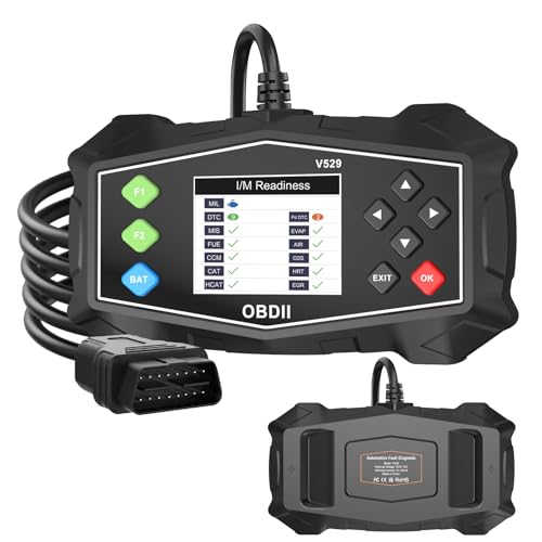 OBD2 Scanner Diagnostic Code Reader,Automotive OBD II Engine Light,Battery Tester,Mode 6, Mode 8 & I/M Readiness,OBDII Scan Tool for All OBDII Cars 1996+(OBDIIBlack)