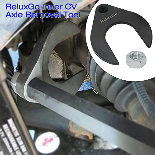 ReluxGo Inner CV Axle Removal Tool 48mm with Nut, Front Wheel Drive Axle Pulley Attachment, Fits Slide Hammers with 5/8"-18 Threads, CV Joint Axle Removing Tool - size: 48mm CV Joint Fork Adapter