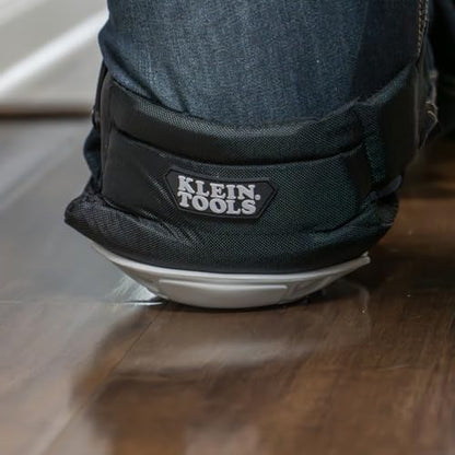 KLEIN TOOLS 60846 Knee Pad for Men and Women, Non-Marring, Gel-Like Padding, Adjustable Straps, Great for Construction and Flooring