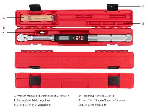 TEKTON 3/8 Inch Drive Electronic Torque Wrench | TRQ81122 - size: 3/8 inch
