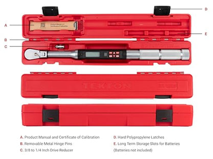 TEKTON 3/8 Inch Drive Electronic Torque Wrench | TRQ81122 - size: 3/8 inch