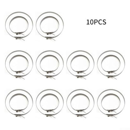 Stainless Steel Axle Boot Clamp Pliers Kit for CV Joint Boot Crimping — 10 Short & 10 Large Bands (34cm×6.5mm / 74cm×7mm), Compatible with Auto and For