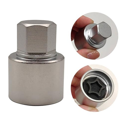 323 Wheel Locking Nut Key for Mercedes Benz, Lug Nut Removal Tool | Wheel Lock Nut Socket Adapter, Anti-Theft Screw Remover, Hand Repair Tool, Tyre Fitting, garage - color: Scoket 323