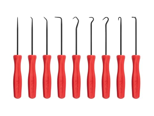 TEKTON Pointed Pick and Hook Set (9-Piece) | PNH90004 | Made in USA - size: Pick and Hook, (9-pc.)