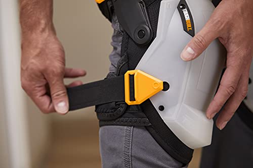 ToughBuilt - GelFit Grip Thigh Support Stabilization Knee Pads, Heavy-Duty Gel Cushioning with Ergonomic Thigh Support, Non-Slip Grip, Adjustable Straps & Shock-Absorbing Protection (TB-KP-G3R) - size: GelFit/Non-Marring