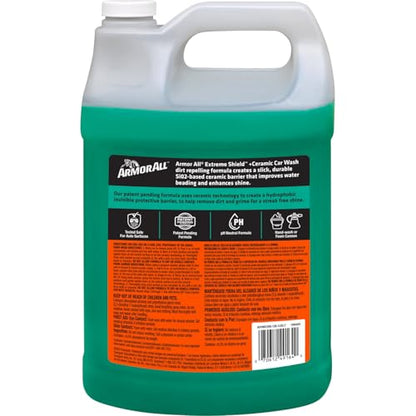 Armor All Ceramic Foaming Car Wash Soap with Extreme Shield, 1 Gallon, 128 Fl Oz (Pack of 1) - style: Car Wash + Ceramic (1 pack)