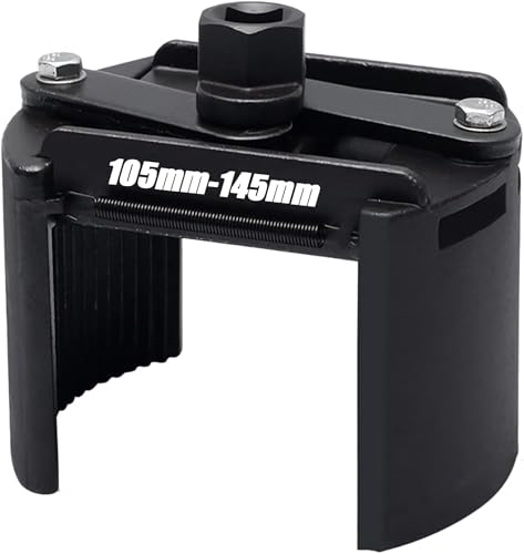 Adjustable Oil Filter Wrench 105-145mm, 1/2" Drive Removal Tool | Adjustable oil filter wrench for fast removal of spin-on oil filters - size: 105-145mm