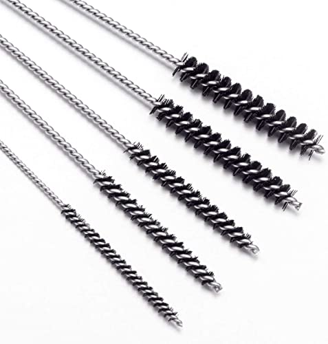 Set of 4 Carburetor Carbon Dirt Jet Remove Cleaner 26 Cleaning Wires Set + 20 Cleaning Needles + 10 Nylon Brushes Tool Kit for Motorcycle ATV Moped Welder Carb Chainsaw Spray Guns Torch Tips - style: 4 SETS