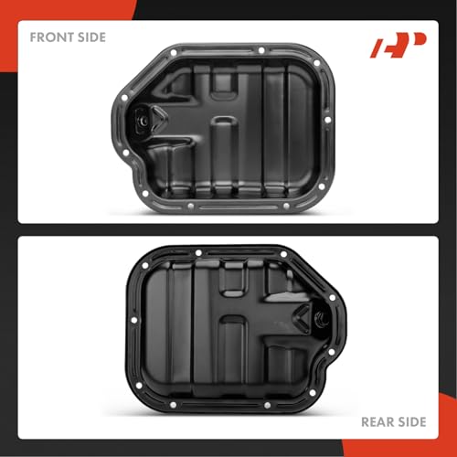 A-Premium Lower Engine Oil Pan Sump with Drain Plug Compatible with Nissan 350Z 2003-2006 & Infiniti G35 2003-2007, FX35 2003-2008, M35 2006-2008, 3.5L, Gas, Replaces 111104P110