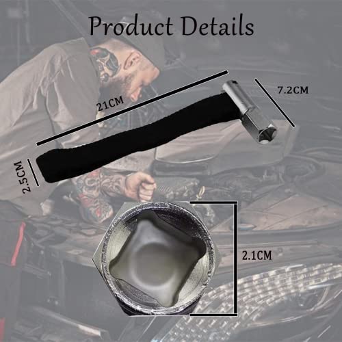 1/2 Series Nylon Belt Oil Filter Wrench, Carbon Steel, 40CR, 4.72-inch