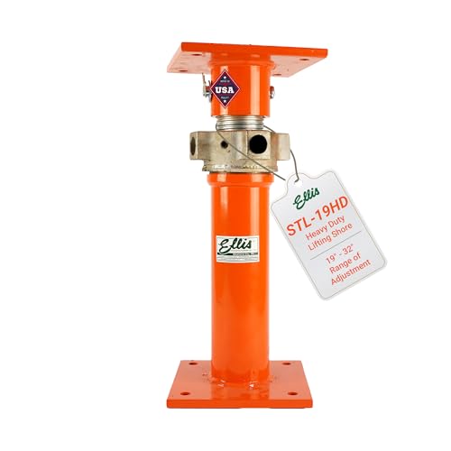 ELLIS Heavy-Duty Adjustable Steel Shore - Basement House Jack for Floor Leveling, Foundation, Beams & Concrete Bracing - 48,000 lb Capacity, 19"-32" Adjustable Support - size: 19" - 32" Adj. Safe Load Capacity (48,000 lb)