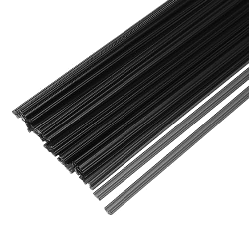 MECCANIXITY 30pcs 8 Inch Plastic Welding Rods PP Welding Strips Welder Rods for Car Bumper, Kayak Repair, Plastic Welder, Black - color: Black, size: 8 Inch