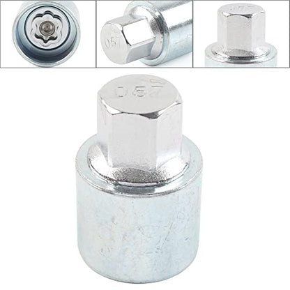 FSFY Wheel Lock Lug Nut Remover Kit, Automotive Wheel Anti-Theft Screw Removal Key Socket for BMW 1 2 3 4 5 6 7 Series, Pattern 17